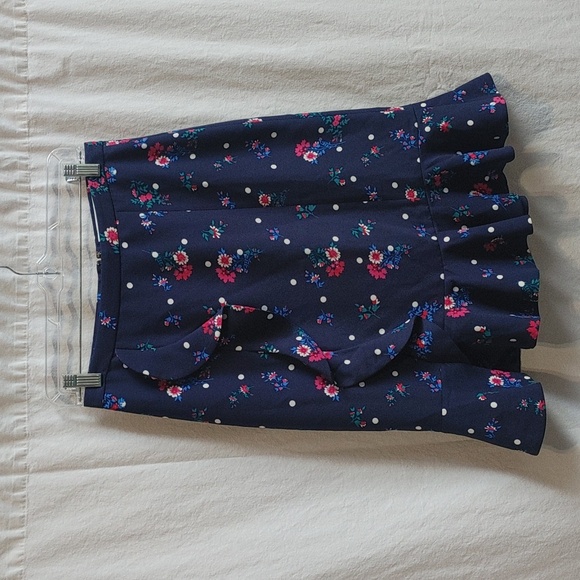 Draper James Bouquet Dot Floral Collection Ruffle Skirt - Picture 1 of 10